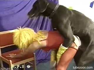 Wig-wearing beauty getting her hairy pussy plowed