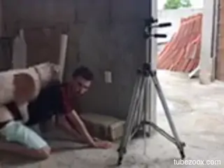 Hot guy getting screwed by sexy beast from behind