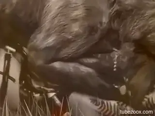 Animated slut brutally fucked by a mythical creatures